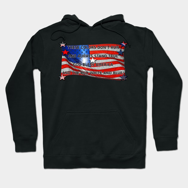 God Bless America Hoodie by Politics and Puppies